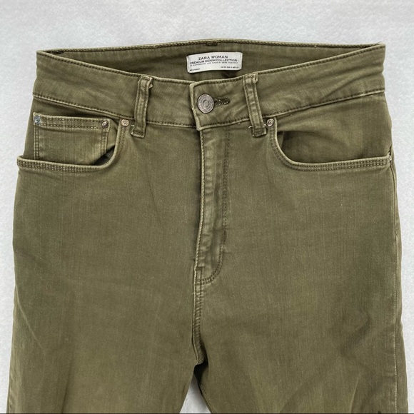 Zara Distressed Raw Hems High Rise Skinny Jeans - Picture 3 of 11